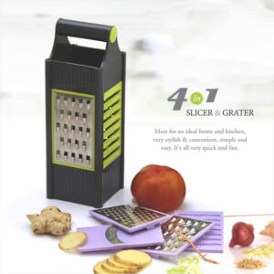 Frendy Home 4 In 1 Plastic Vegetable And Fruit Grater and Slicer