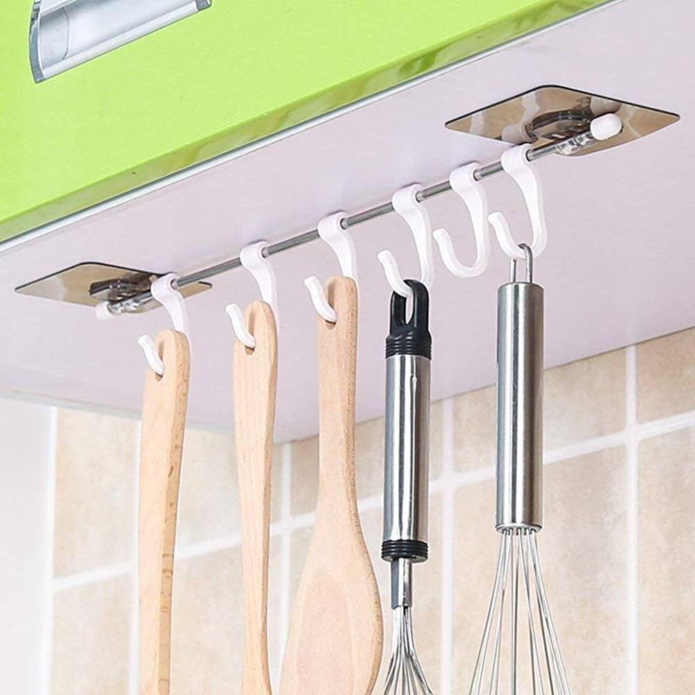 Frendy Home Self Adhesive Hanger With 6 Hooks