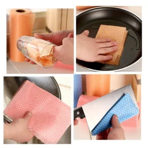 Frendy Home Disposable Cleaning Cloth Roll – Assorted Colour